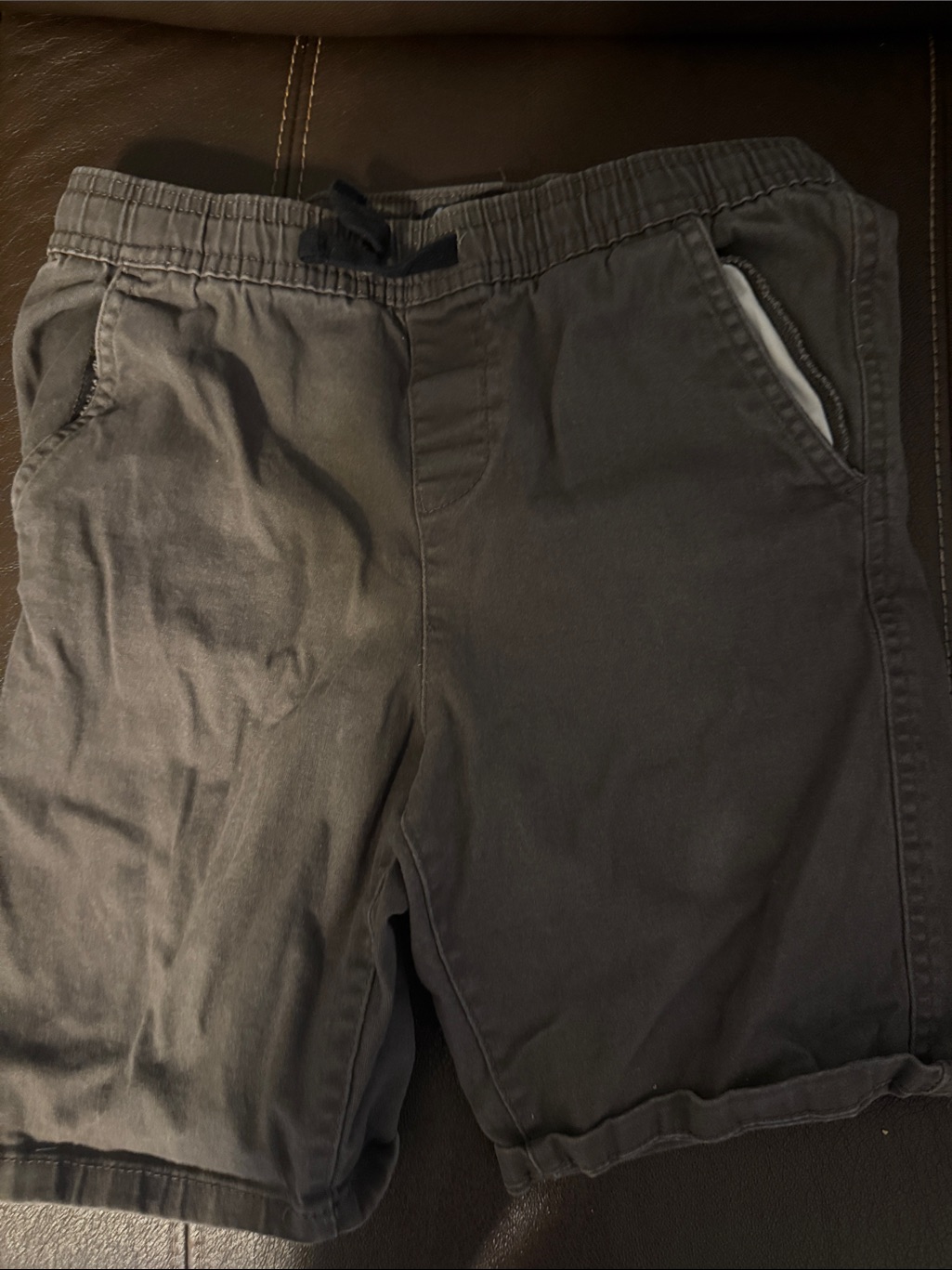 Men's Drawstring Casual Shorts - Charcoal Gray